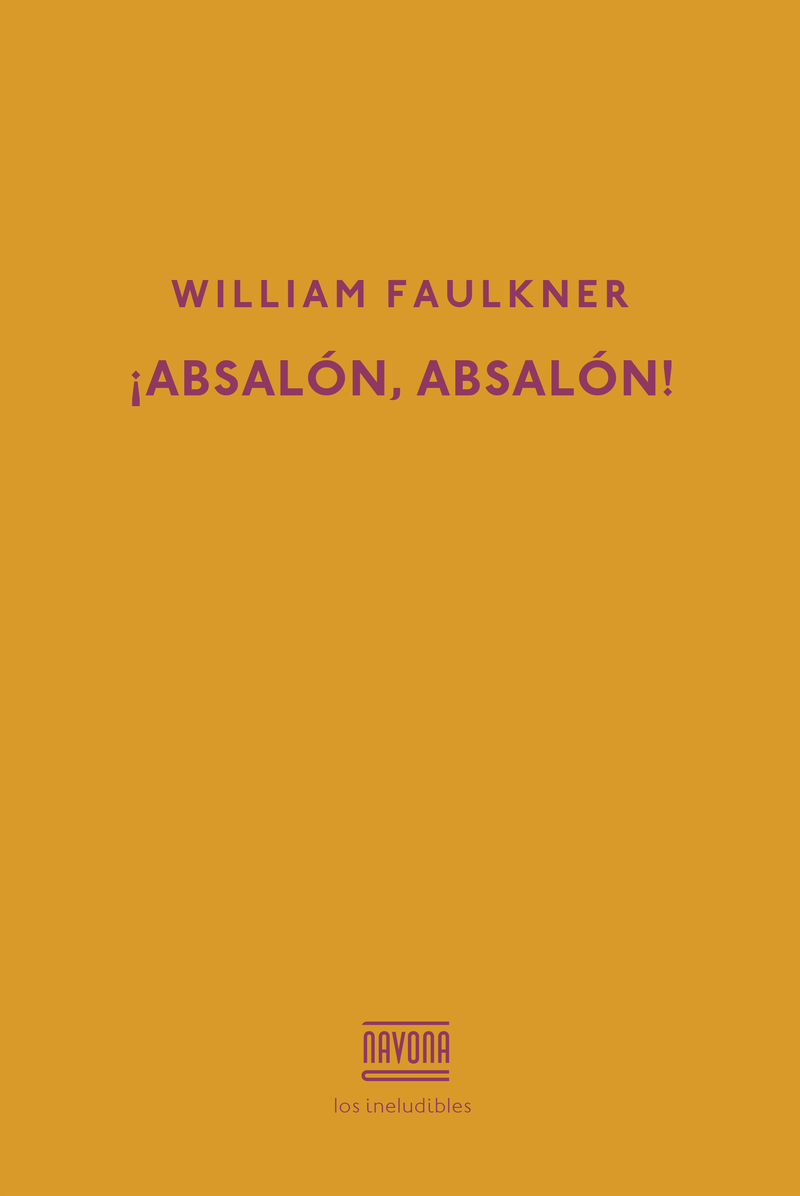 ¡ABSALóN, ABSALóN!: portada