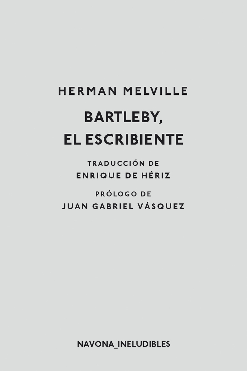 Bartleby el escribiente: portada