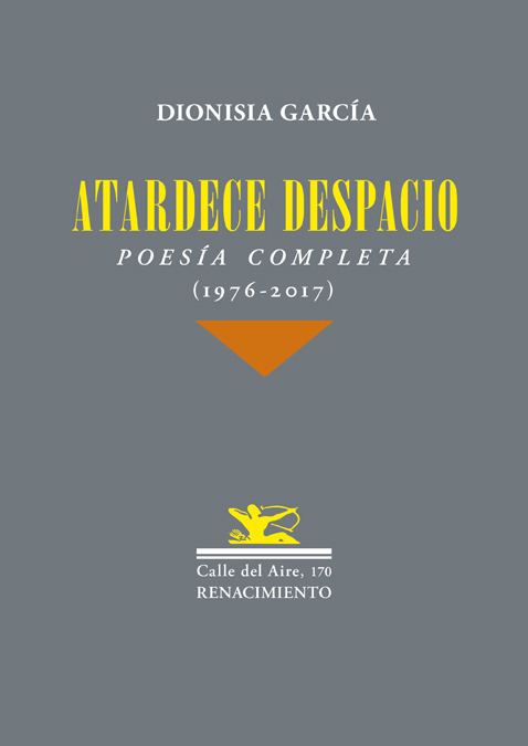 ATARDECE DESPACIO: portada