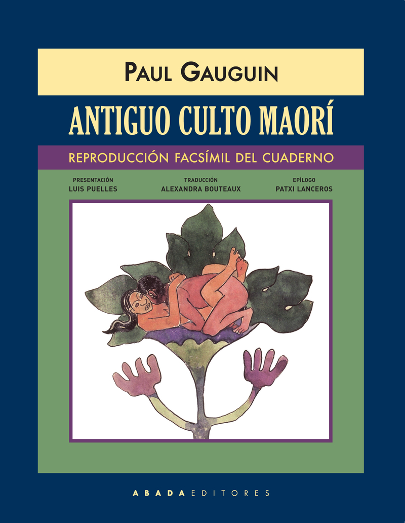 ANTIGUO CULTO MAORí (REPRODUCCIóN FACSíMIL DEL CUADERNO): portada