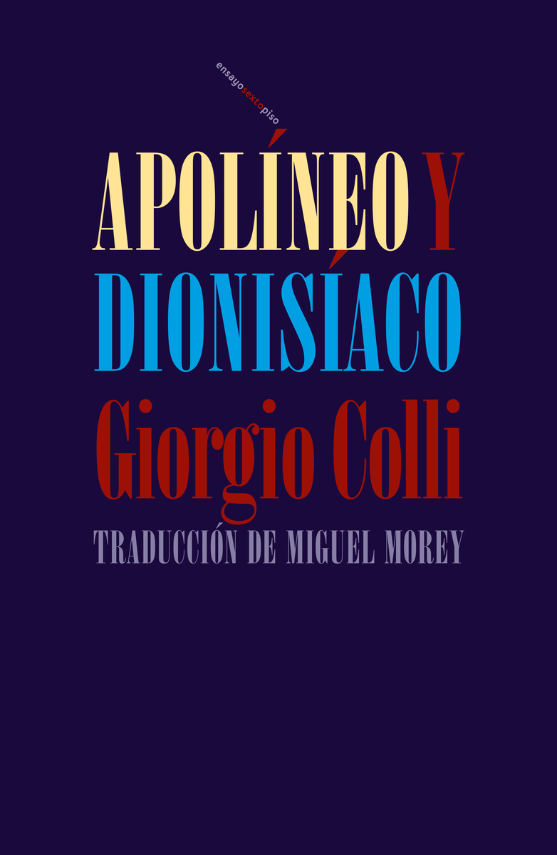 Apolíneo y dionisíaco: portada