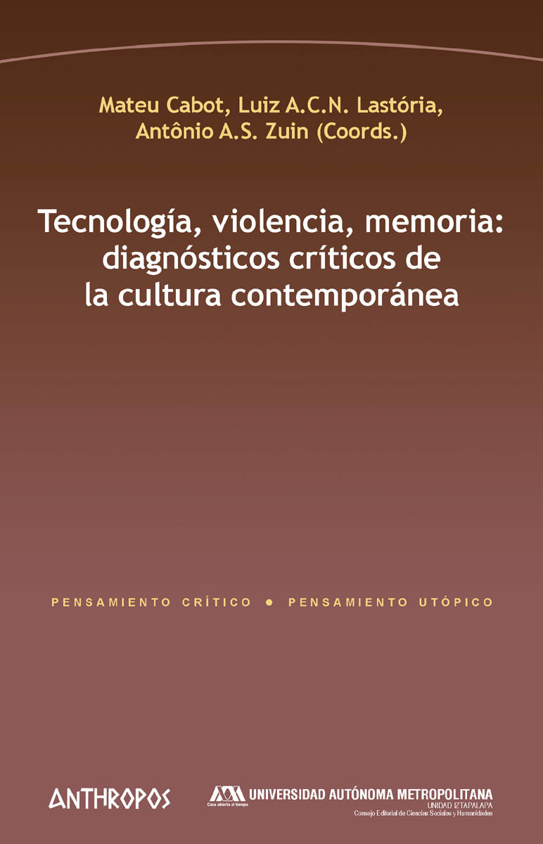 TECNOLOGÍA, VIOLENCIA, MEMORIA: portada