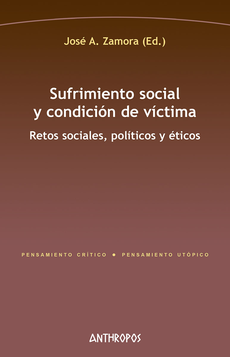 SUFRIMIENTO SOCIAL Y CONDICIÓN DE VÍCTIMA: portada