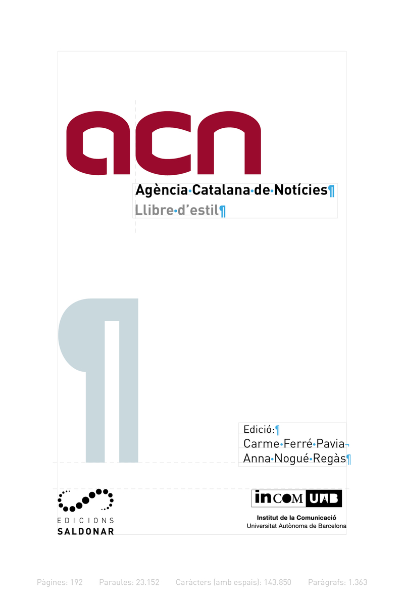 Llibre d'estil de l'ACN: portada