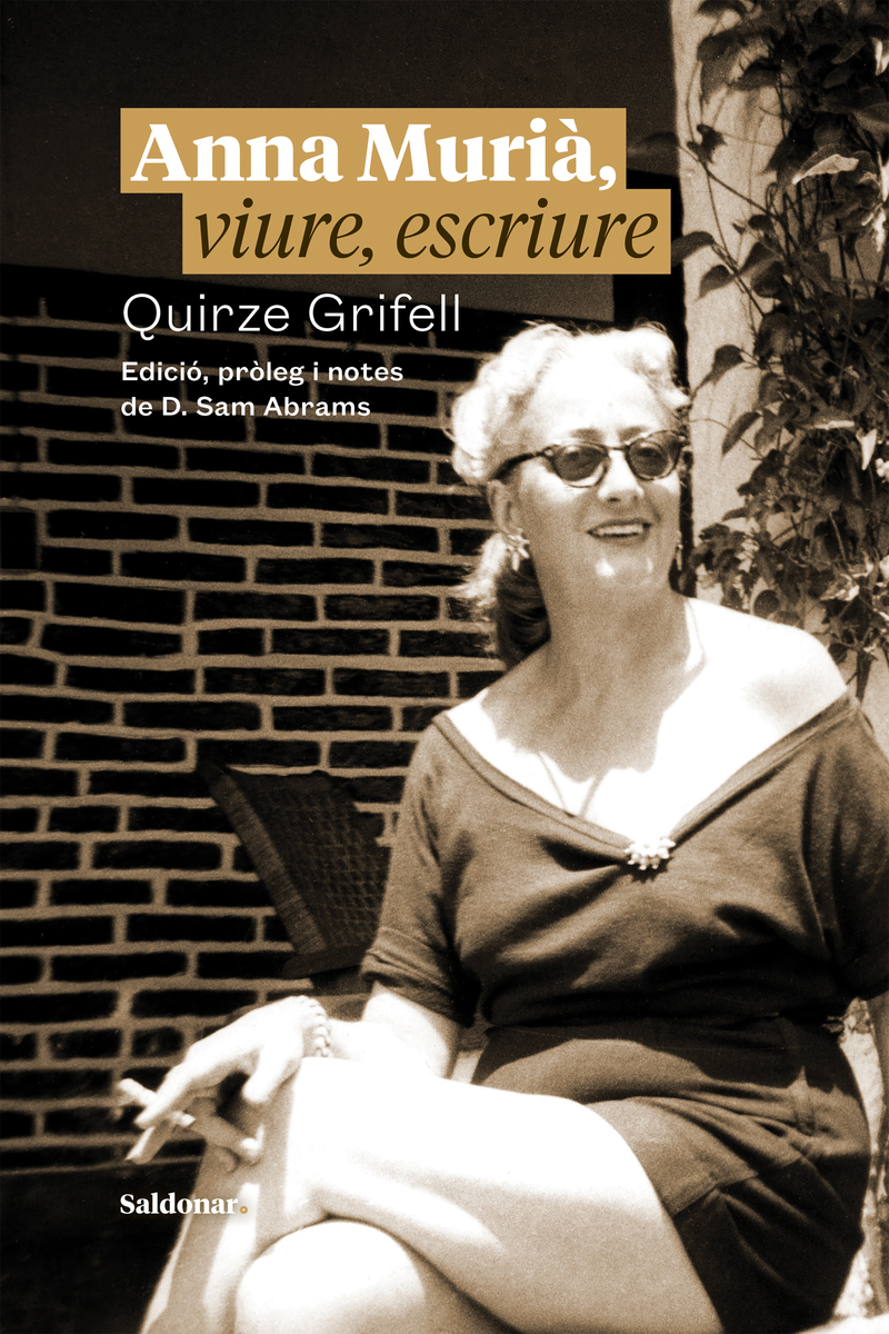 Anna Murià, viure, escriure: portada