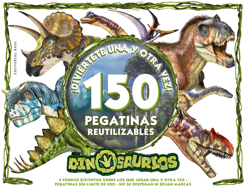 Dinosaurios. Diviertete una y  otra vez!: portada