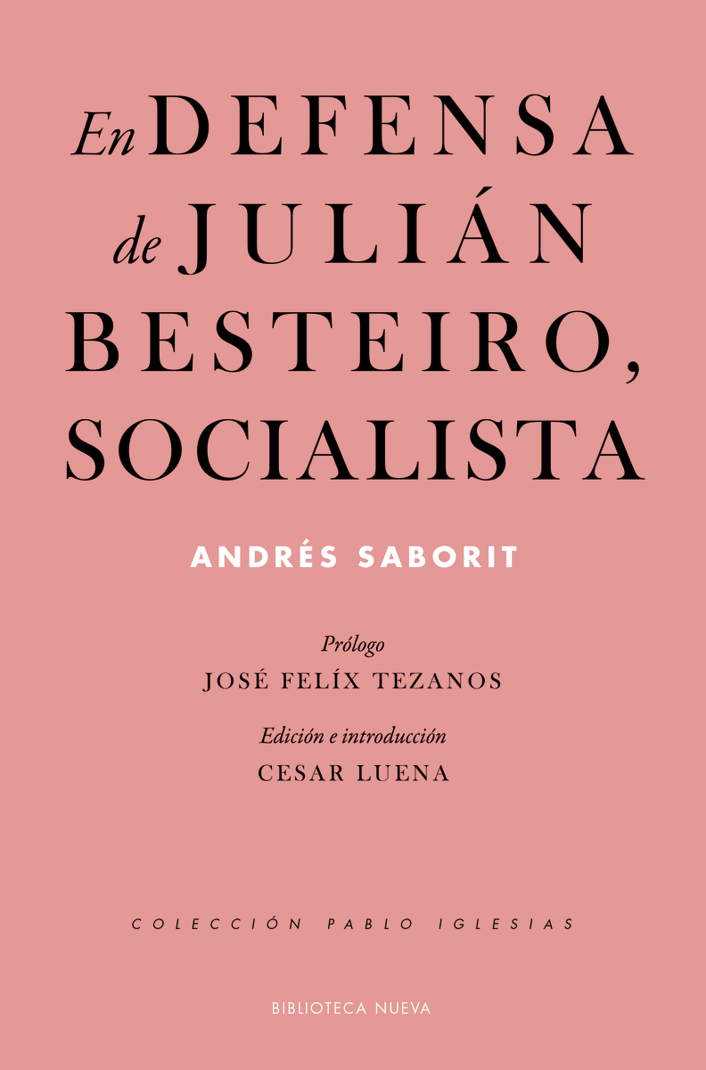 En defensa de Julin Besteiro, socialista: portada