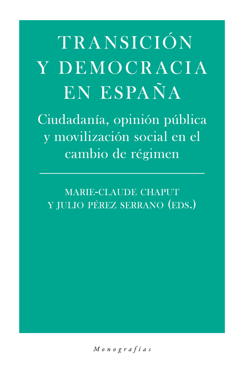 TRANSICION Y DEMOCRACIA EN ESPAÑA: portada