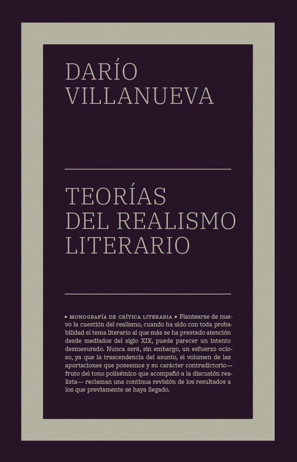 Teorías del realismo literario (NE): portada