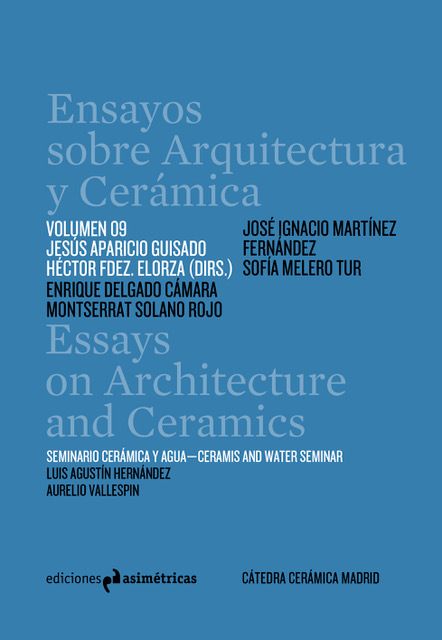 ENSAYOS SOBRE ARQUITECTURA Y CERAMICA VOL 9: portada