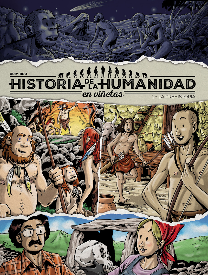 Historia de la humanidad en vietas - 1. Prehist.: portada