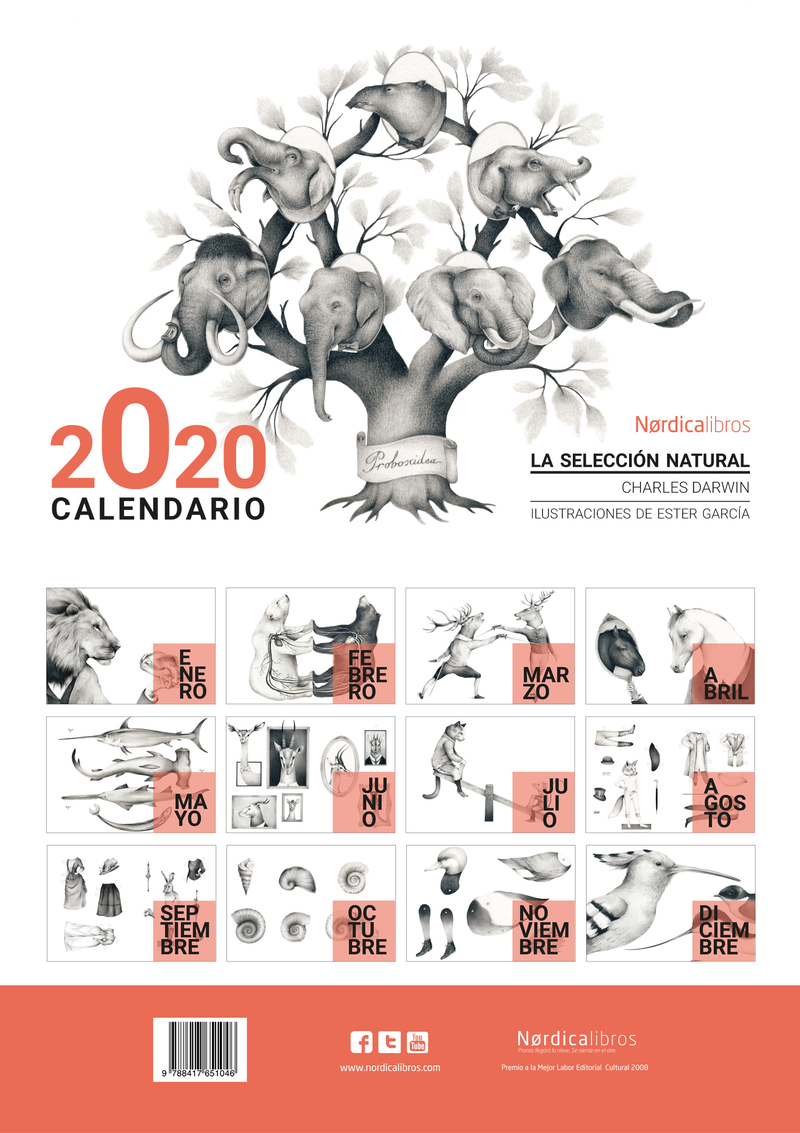 CALENDARIO 2020 LA SELECCIÓN NATURAL: portada