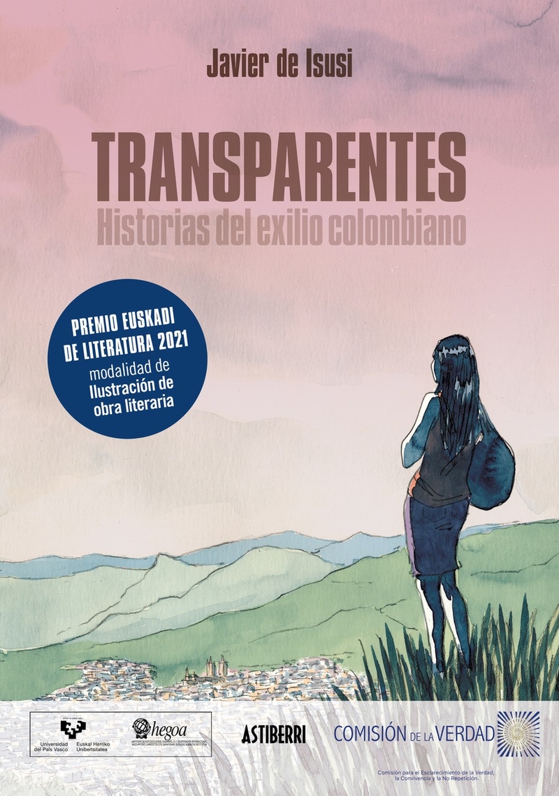 TRANSPARENTES. HISTORIAS DEL EXILIO COLOMBIANO: portada