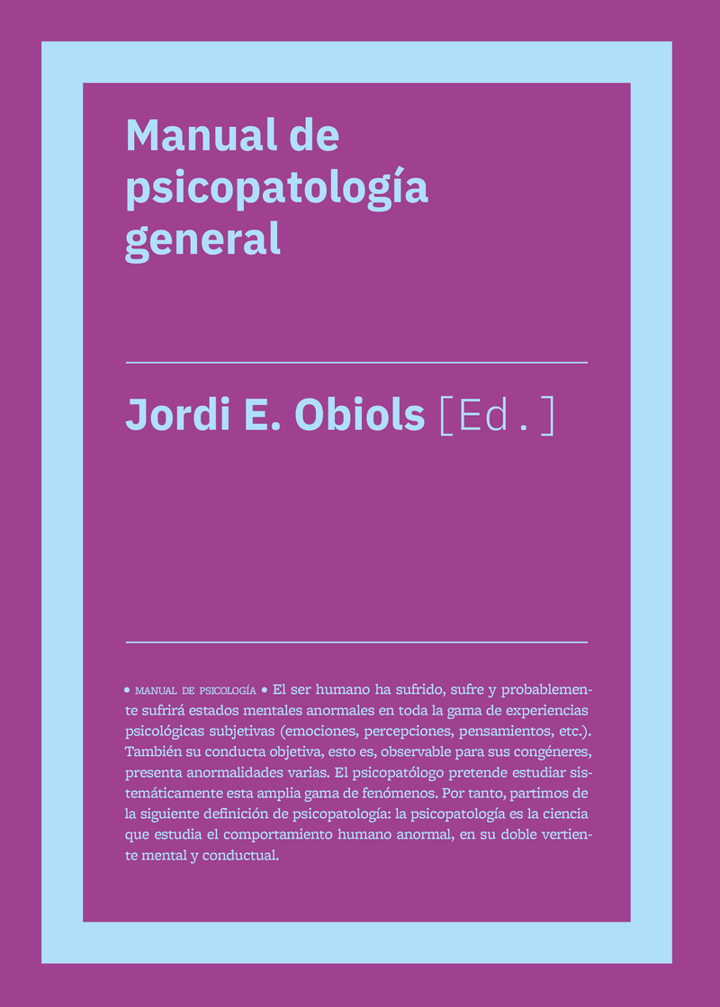 Manual de psicopatologa general (2da ED): portada