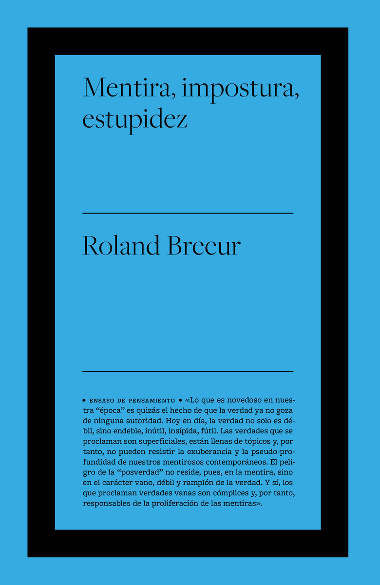 MENTIRA, IMPOSTURA Y ESTUPIDEZ: portada