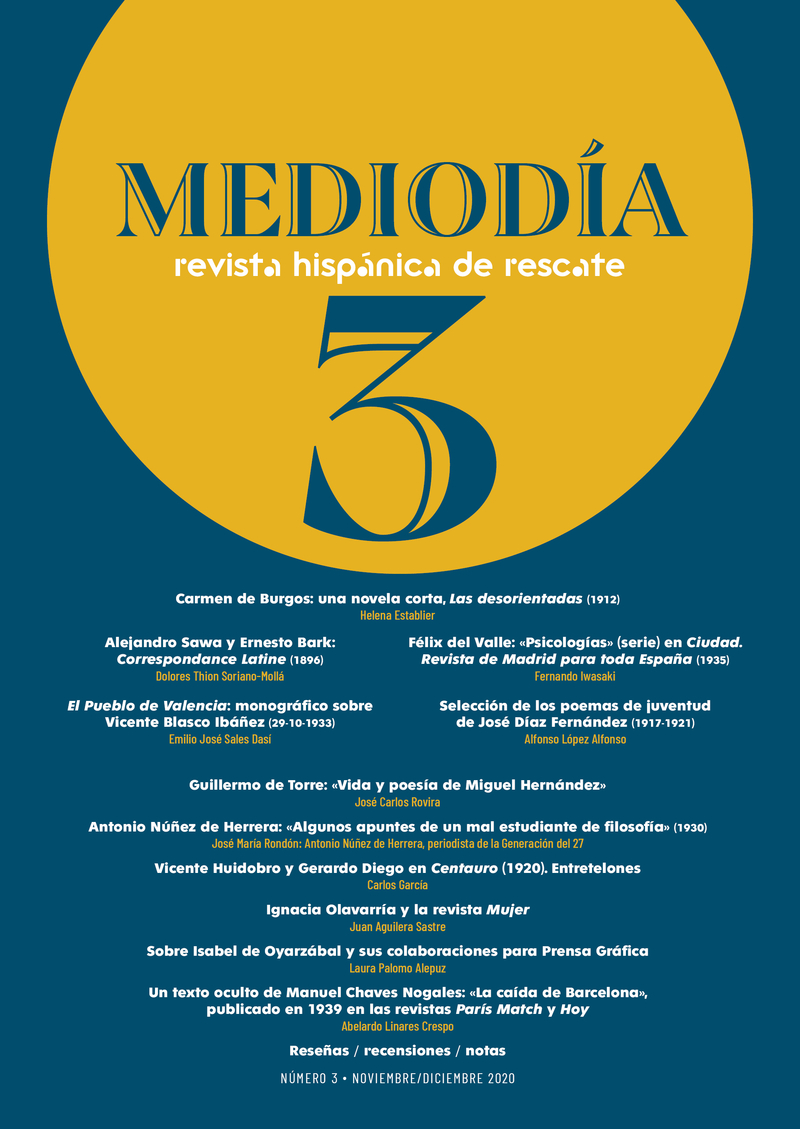 Medioda. Revista hispnica de rescate. 3: portada