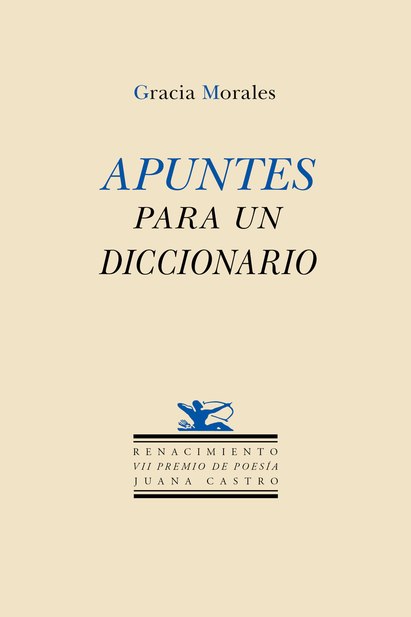 Apuntes para un diccionario: portada