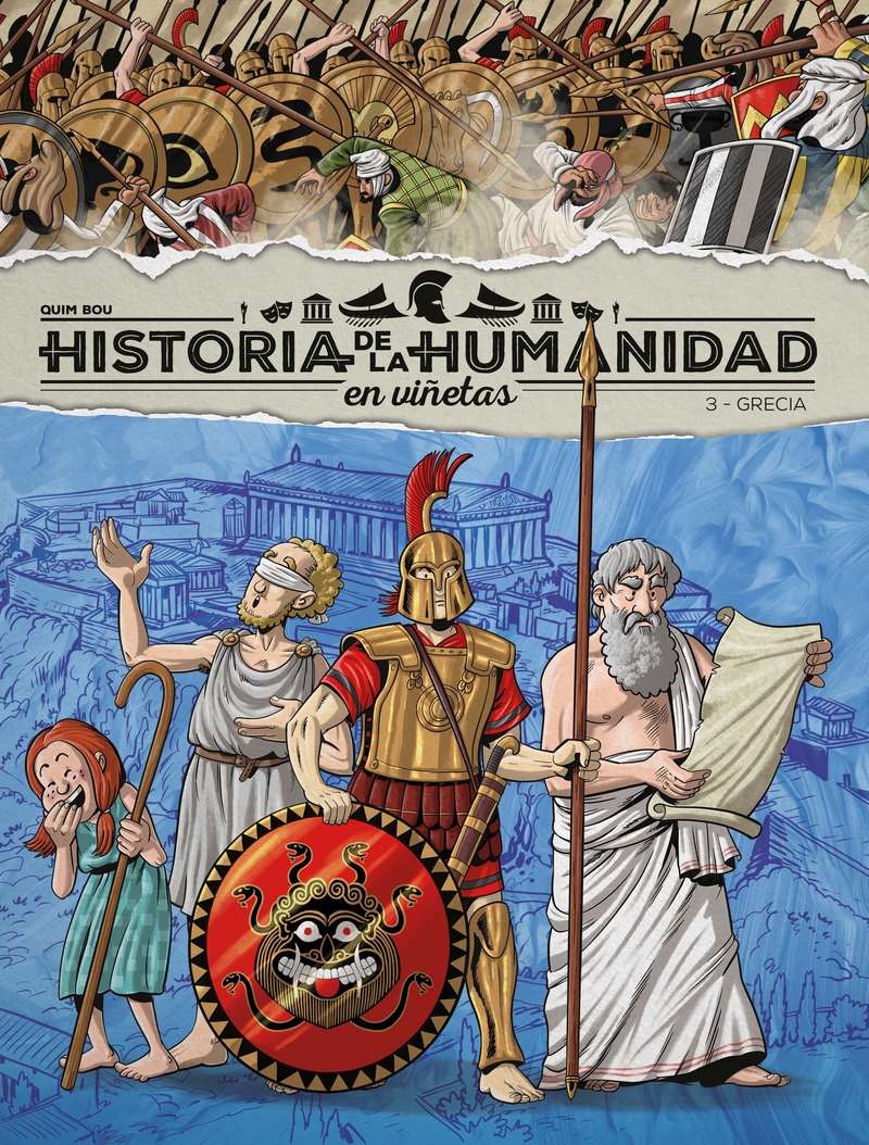 Historia de la Humanidad en Viñetas. Grecia: portada