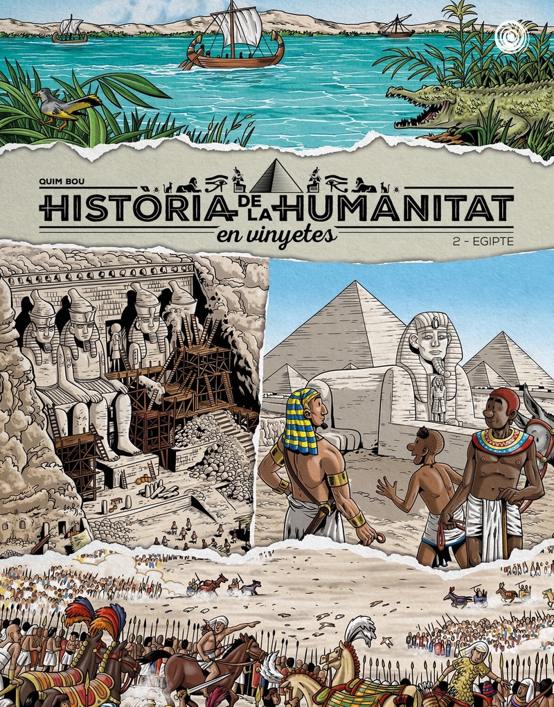 Història de la humanitat en vinyetes vol. 2. Egipte (2ªED): portada