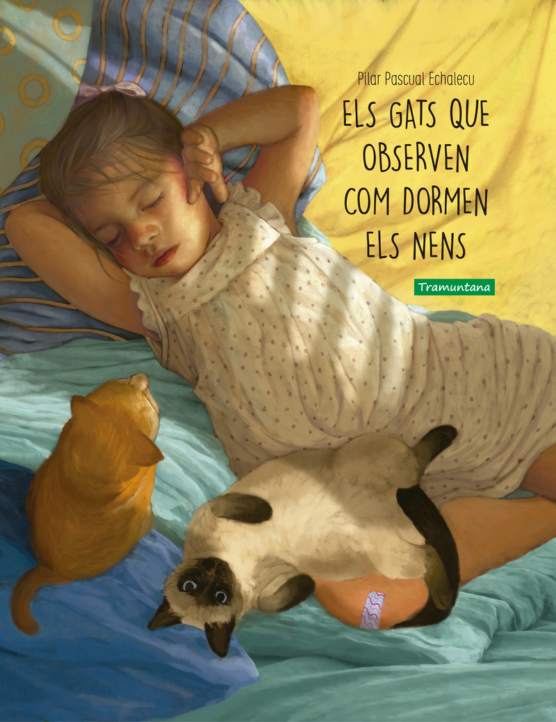 Els gats que observen com dormen els nens: portada