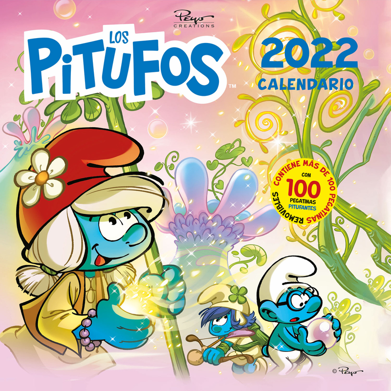 Calendario los Pitufos 2022: portada