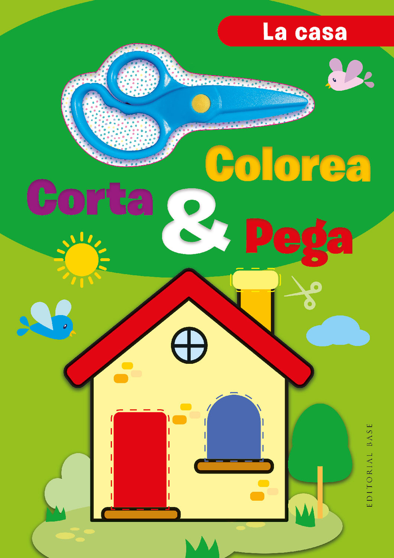 COLOREA, CORTA Y PEGA. EN CASA: portada