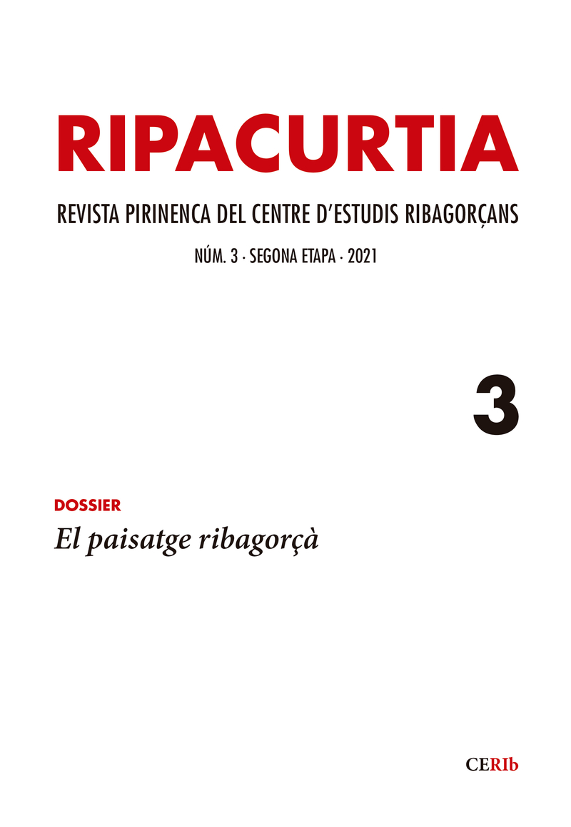 Ripacurtia 3. Revista del Centre d'Estudis Ribagorçans: portada