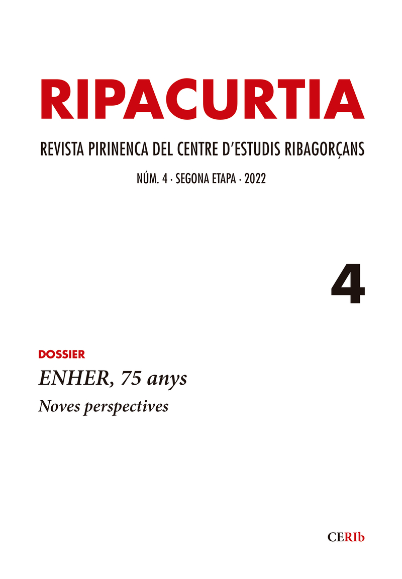 Ripacurtia 4. Revista del Centre d'Estudis Ribagorçans: portada