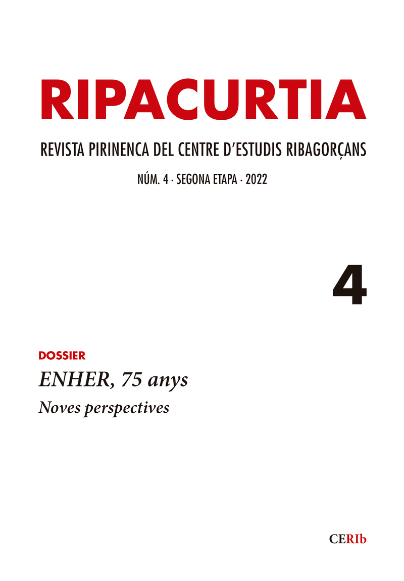 Ripacurtia 4. Revista del Centre d'Estudis Ribagorans: portada