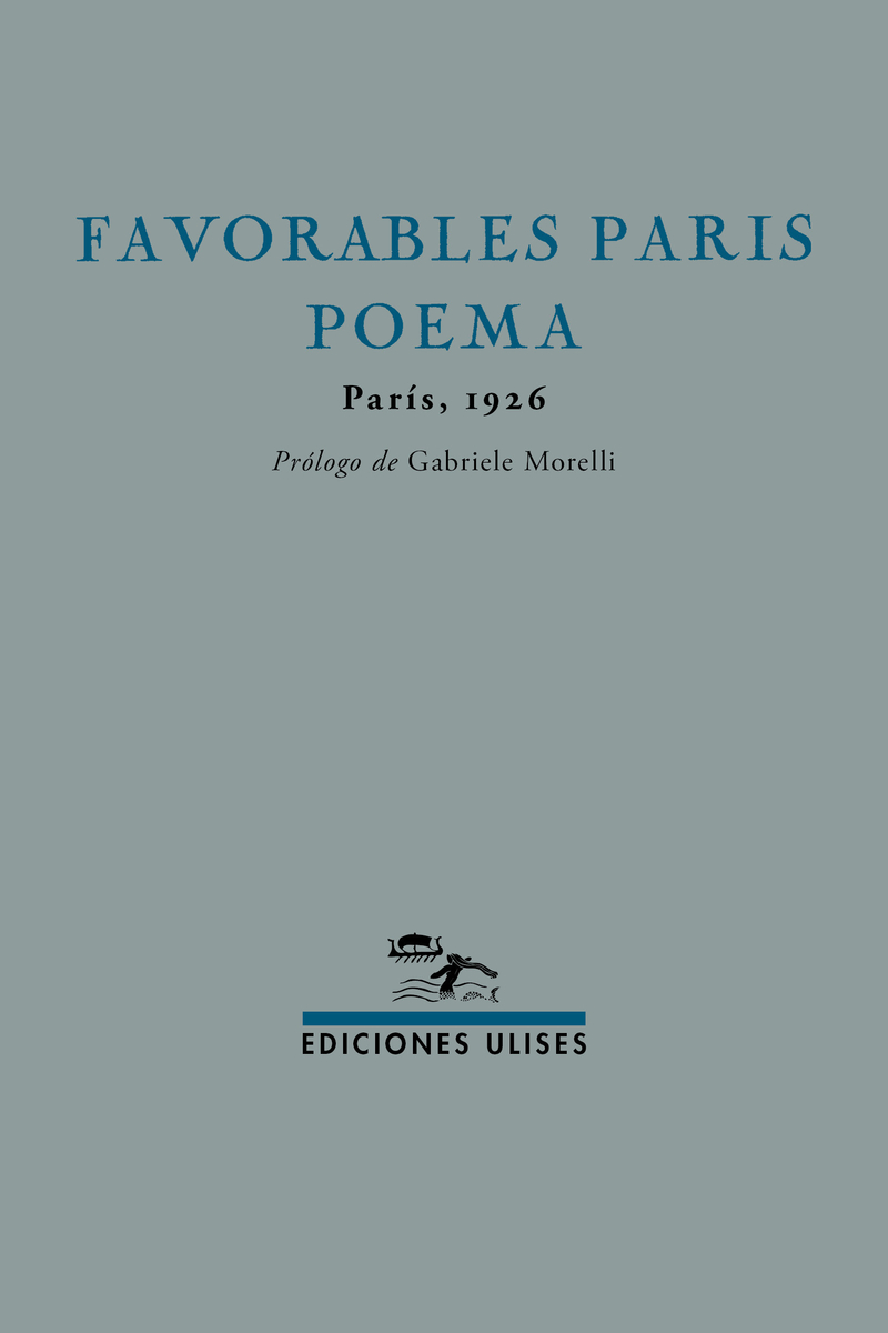 Favorables París Poema: portada