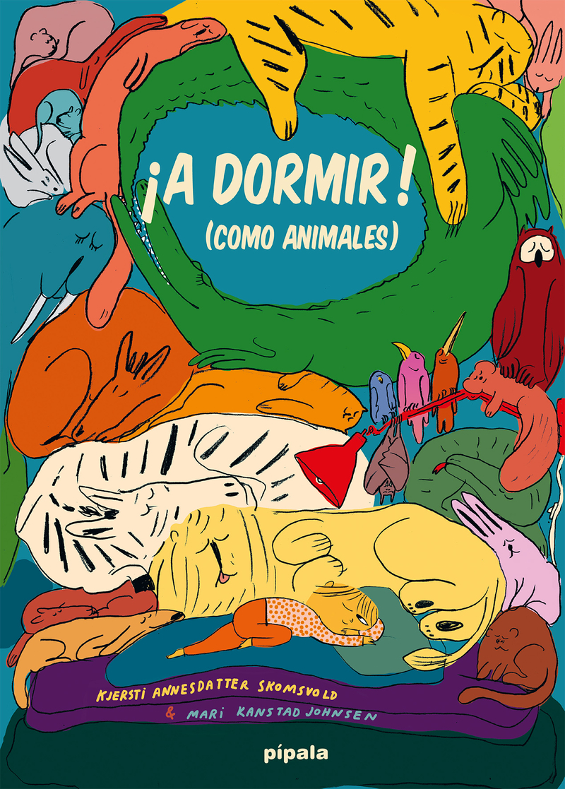 ¡A dormir! (Como animales): portada