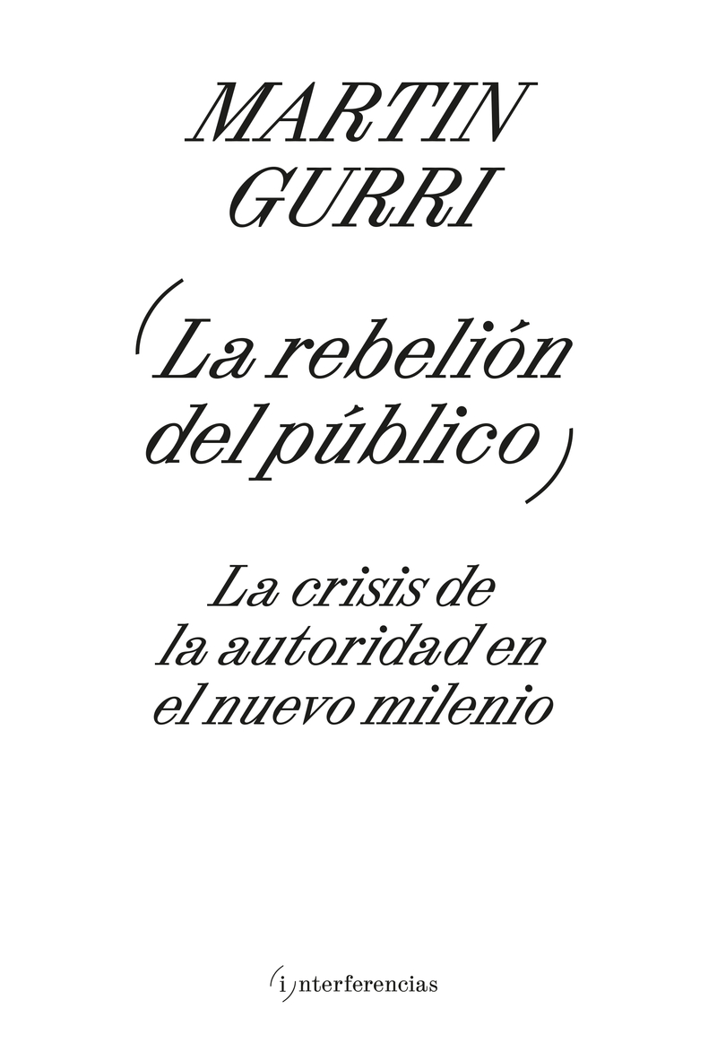 La rebelión del público: portada