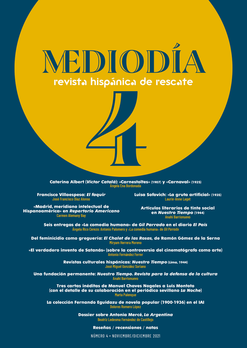 Medioda. Revista hispnica de rescate. 4: portada