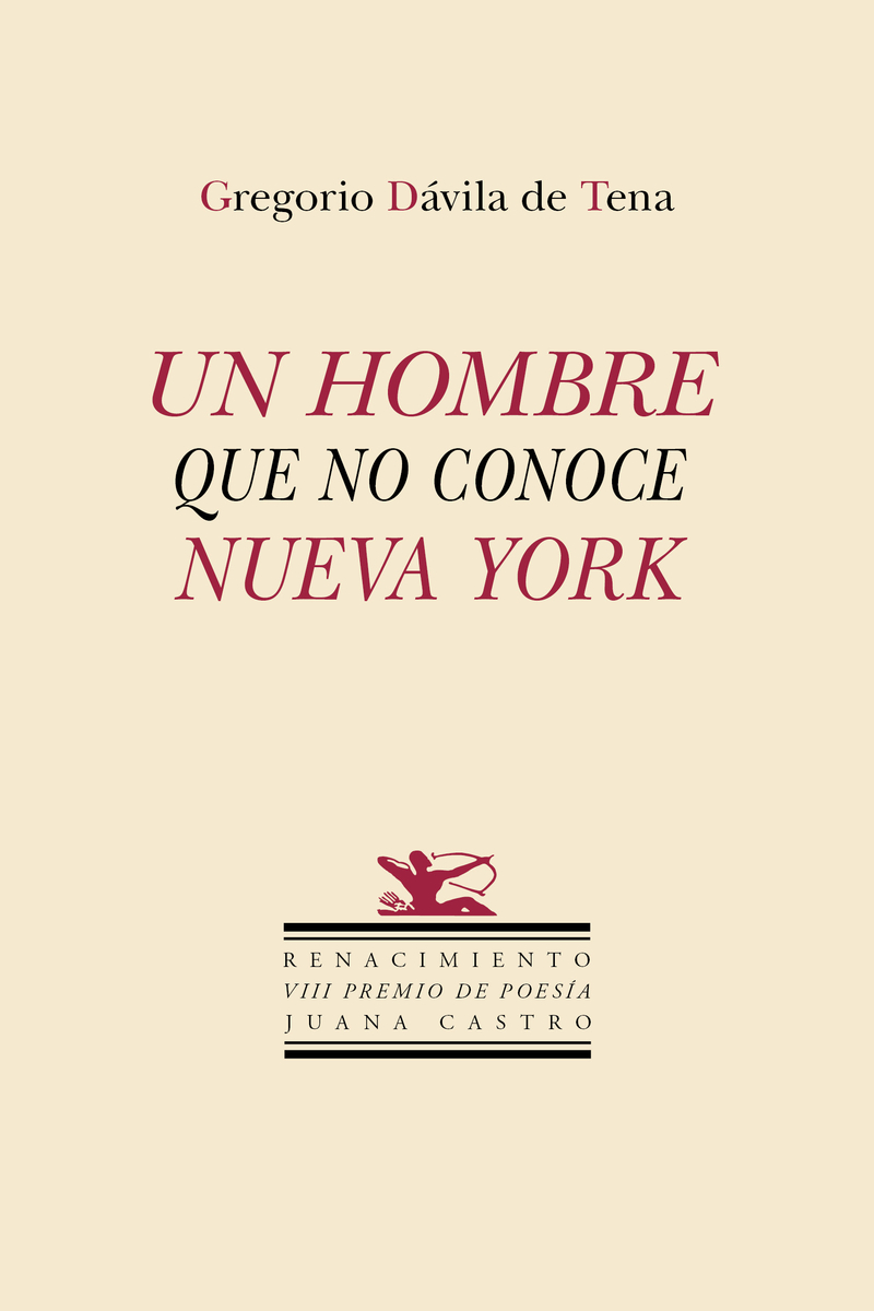 Un hombre que no conoce Nueva York: portada