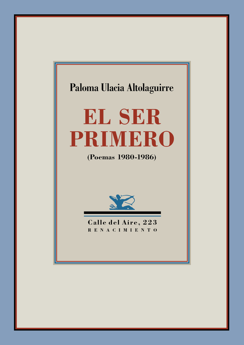 El ser primero: portada