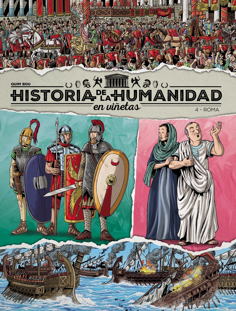 HISTORIA DE LA HUMANIDAD EN VIETAS VOL. 4: ROMA: portada