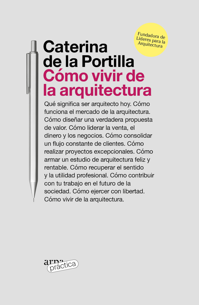 Cómo vivir de la arquitectura: portada