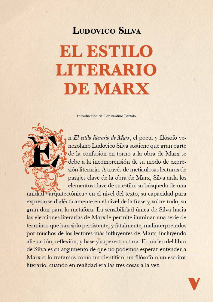 El estilo literario de Marx: portada