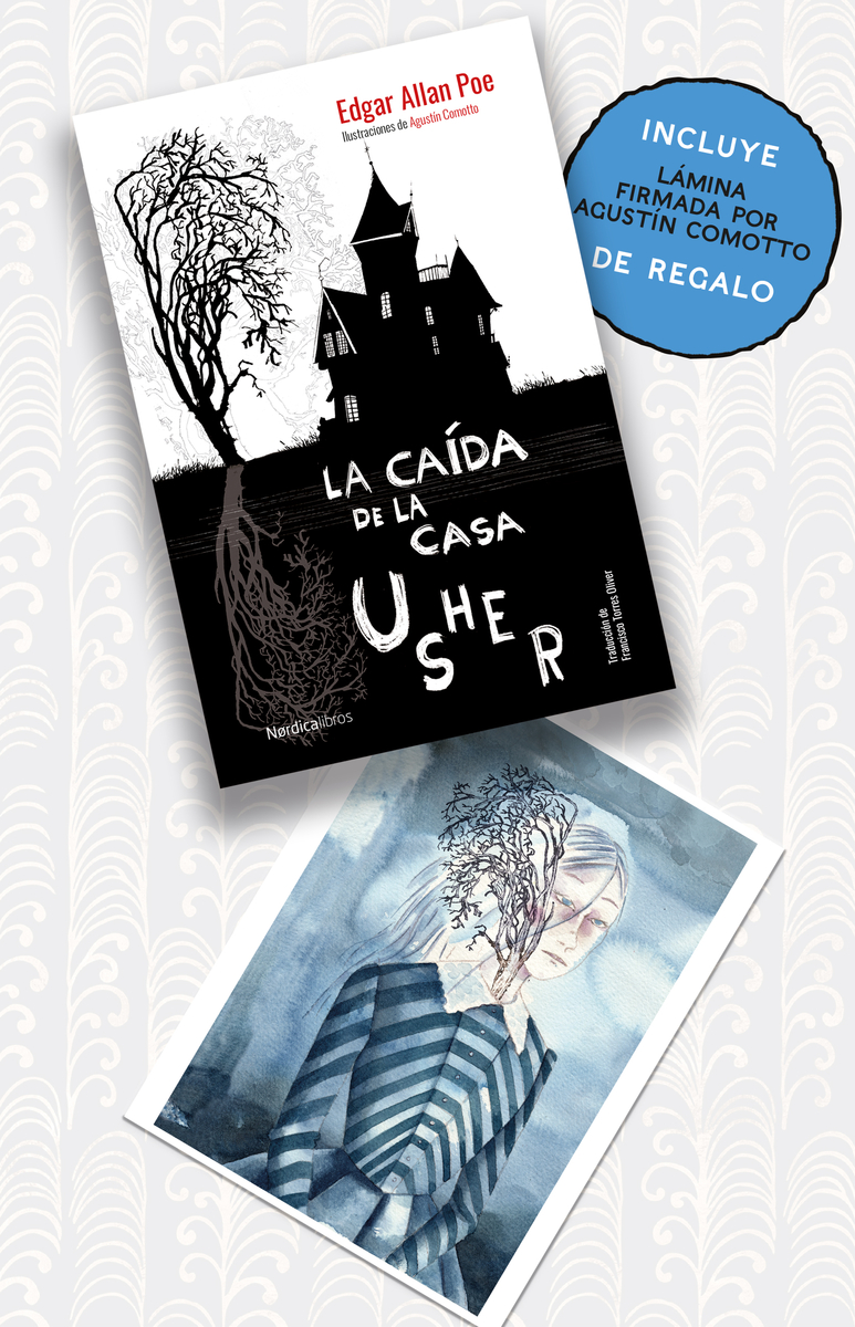 Pack La caída de la casa Usher con ilustración: portada