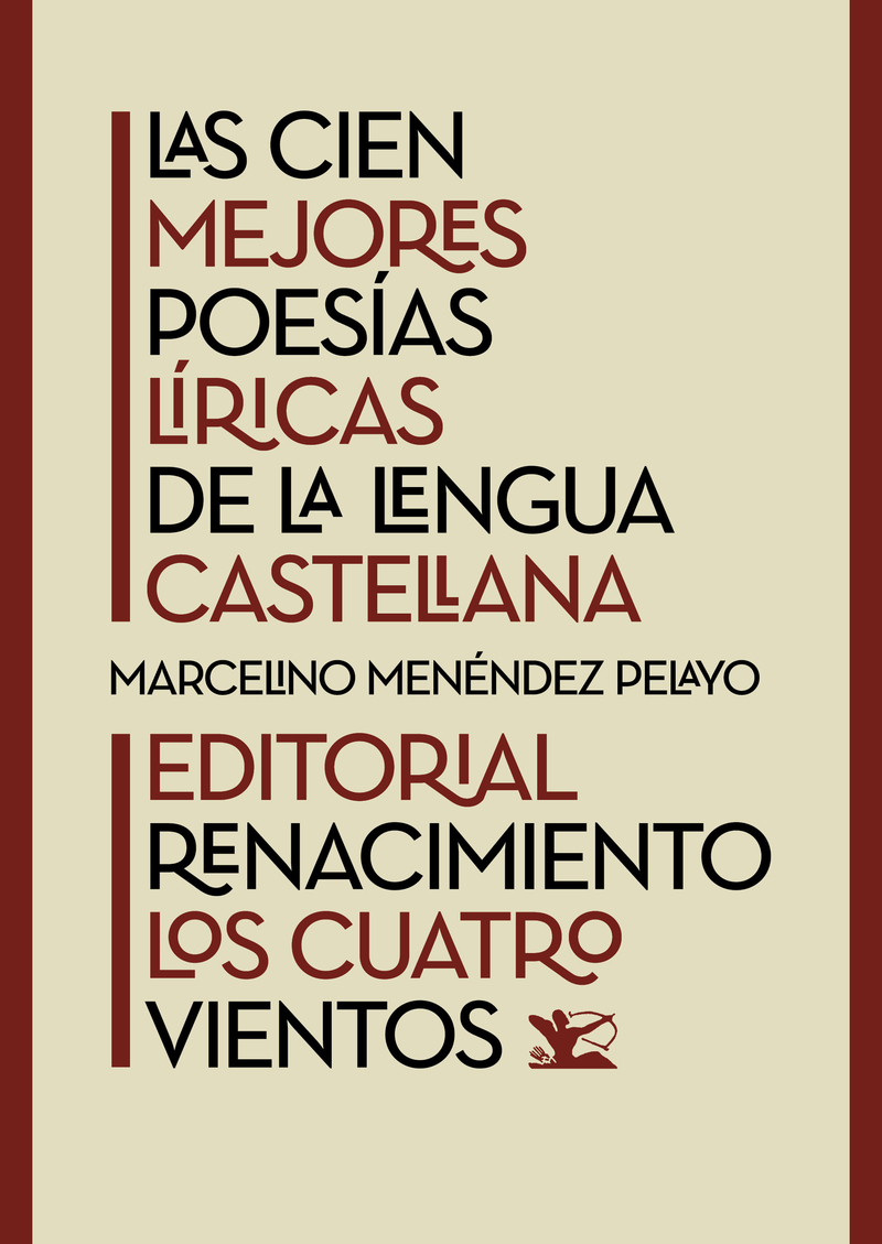 Las cien mejores poesías líricas de la lengua castellana: portada