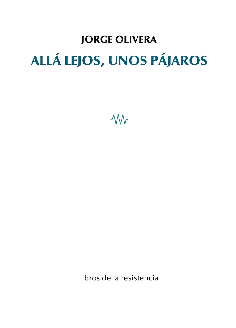 Allá lejos, unos pájaros: portada