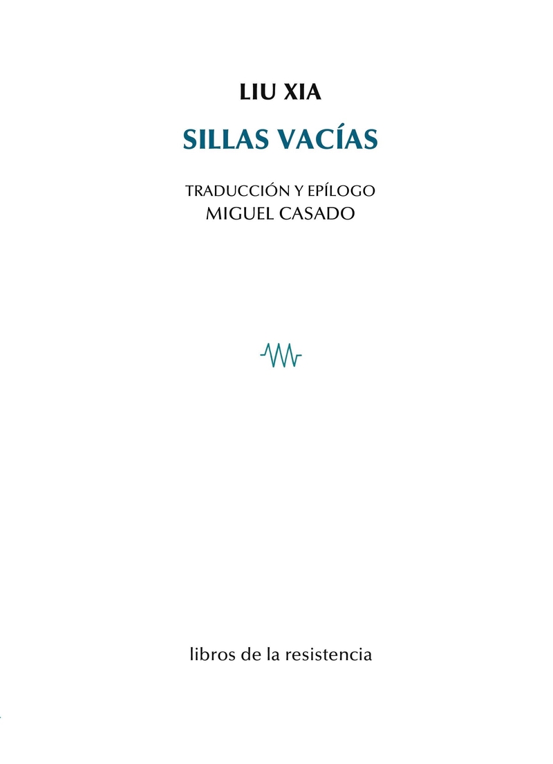 sillas vacías: portada
