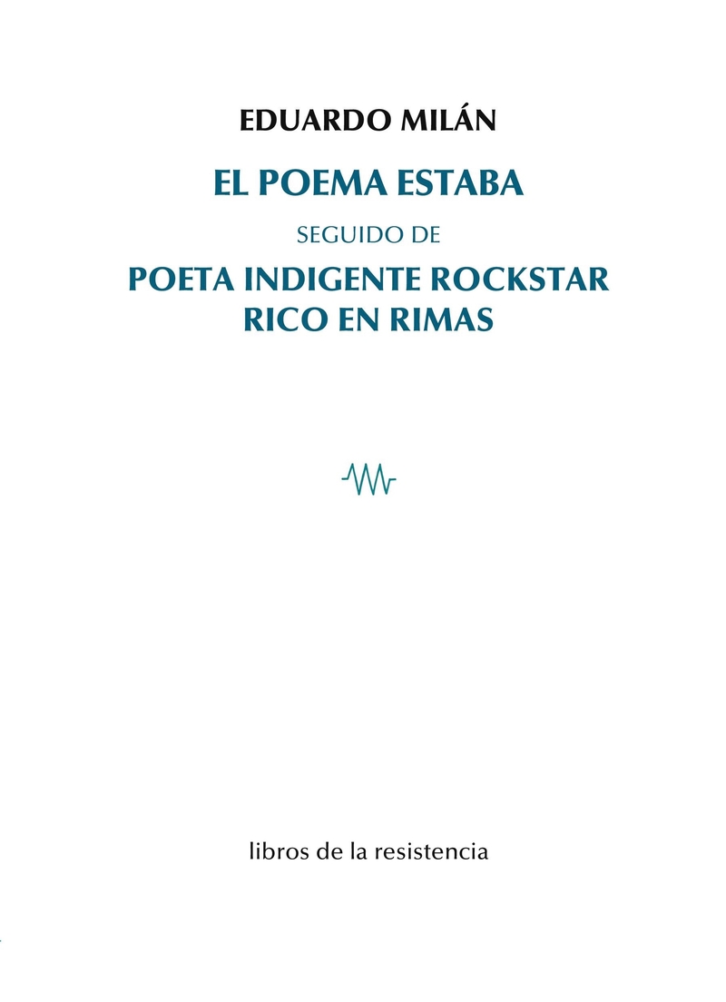 El poema estaba: portada