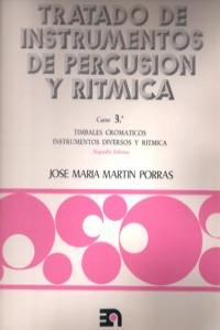TRATADO INSTRUMENTOS DE PERCUSION Y RITMICA - CURSO 3º: portada