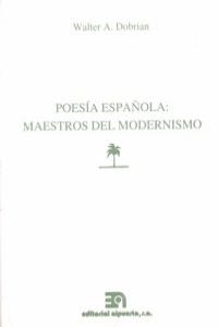 POESIA ESPAÑOLA MAESTROS DEL MODERNISMO: portada
