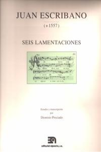 JUAN ESCRIBANO SEIS LAMENTACIONES: portada