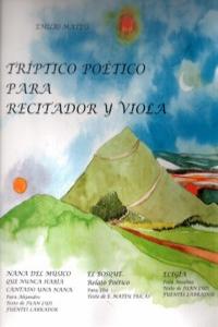 TRIPTICO POETICO PARA RECITADOR Y VIOLA: portada