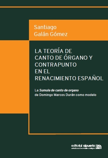 La teora de canto de rgano y contrapunto en el Renacimient: portada