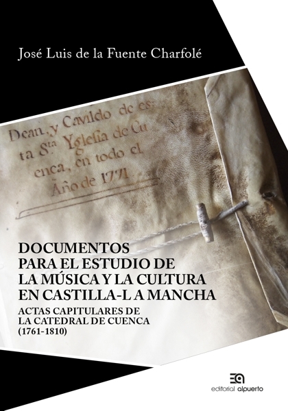 Documentos para el estudio de la música y la cultura en C-LM: portada