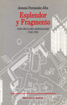 ESPLENDOR Y FRAGMENTO: portada